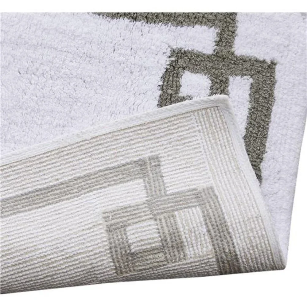 100% Cotton Bathroom Rug Non Slip Backing-Luxrurious Tufted Plush Bath Mat